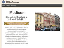 Tablet Screenshot of medicur.cz